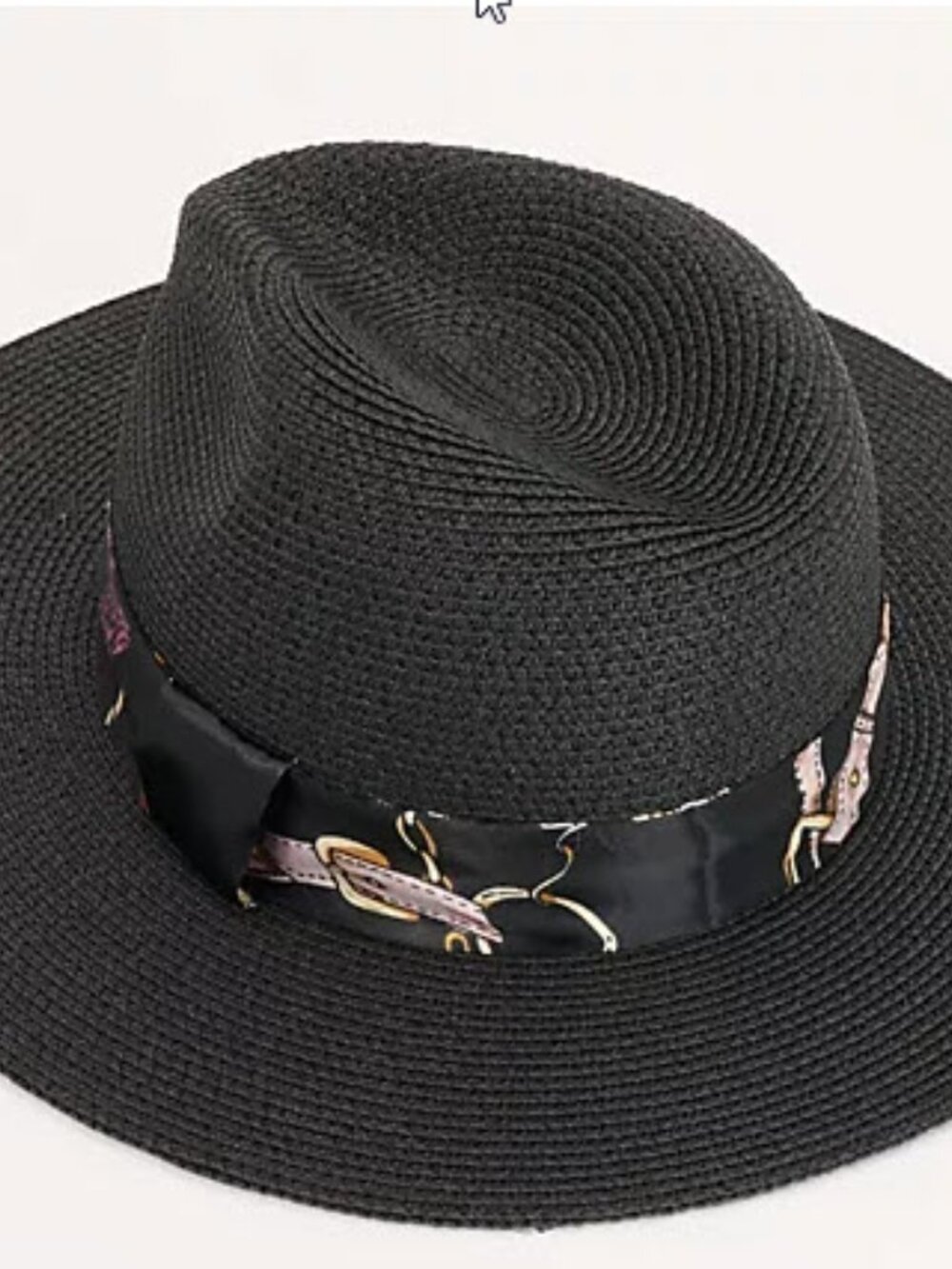 NWOT Women with Control Attitudes by Renee Black Boater Sun Hat OS Sold Out
